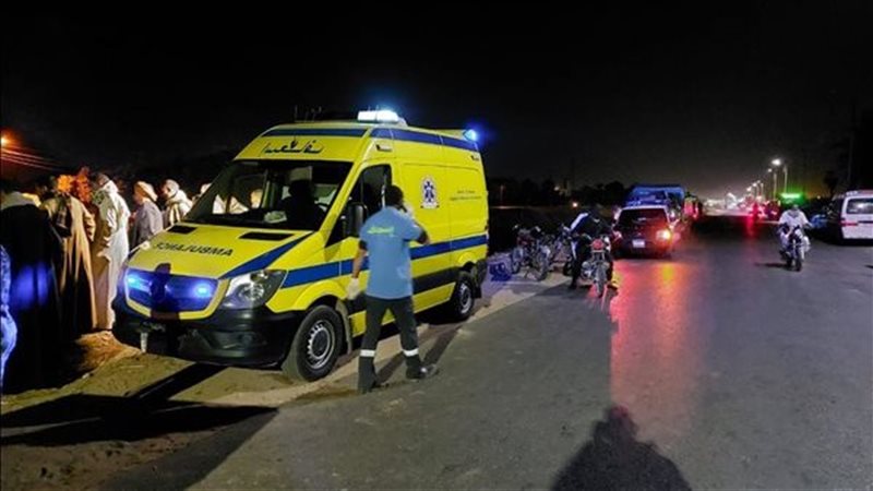 إصابة 7 أشخاص إثر انفجار إطار سيارة بطريق بني سويف ـ ببا الزراعي