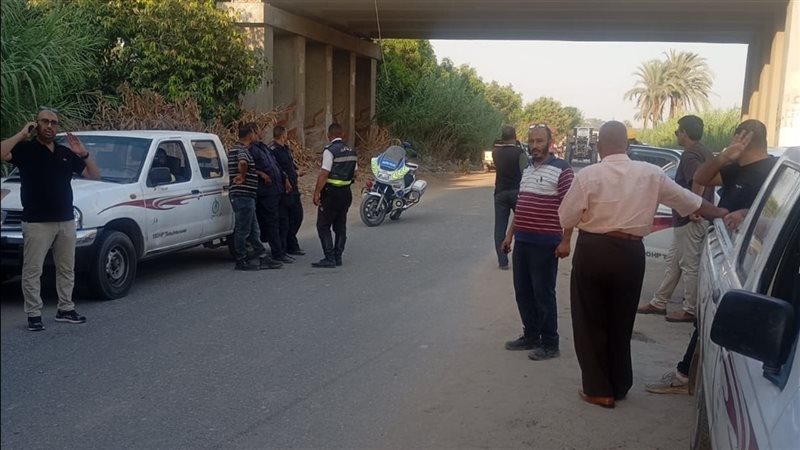 السيطرة على تسريب وانفجار جزئي بخط غاز أسفل ترعة الإسماعيلية بأبوصوير