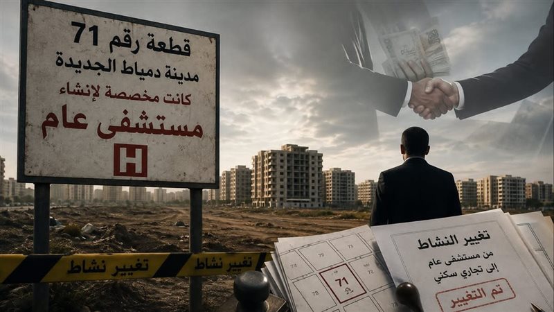 مزاعم بشأن تغيير نشاط قطعة أرض بدمياط الجديدة وعرضها للبيع بـ«أوفر» 150 مليون جنيه