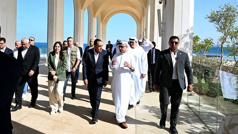 مدبولي يتفقد فندق بورتالونا ومشروع وادي يم في رأس الحكمة الجديدة