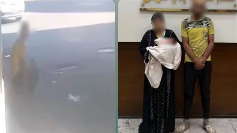 ضبط شخص وسيدة بعد فيديو تدخين بجوار رضيعة أسفل كوبري بالإسكندرية