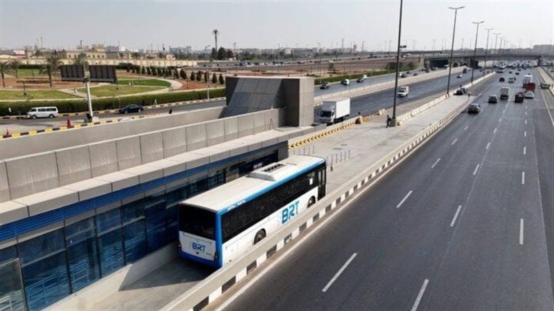 بدء التشغيل التجريبي للمرحلة الثانية من الأتوبيس الترددي دون ركاب