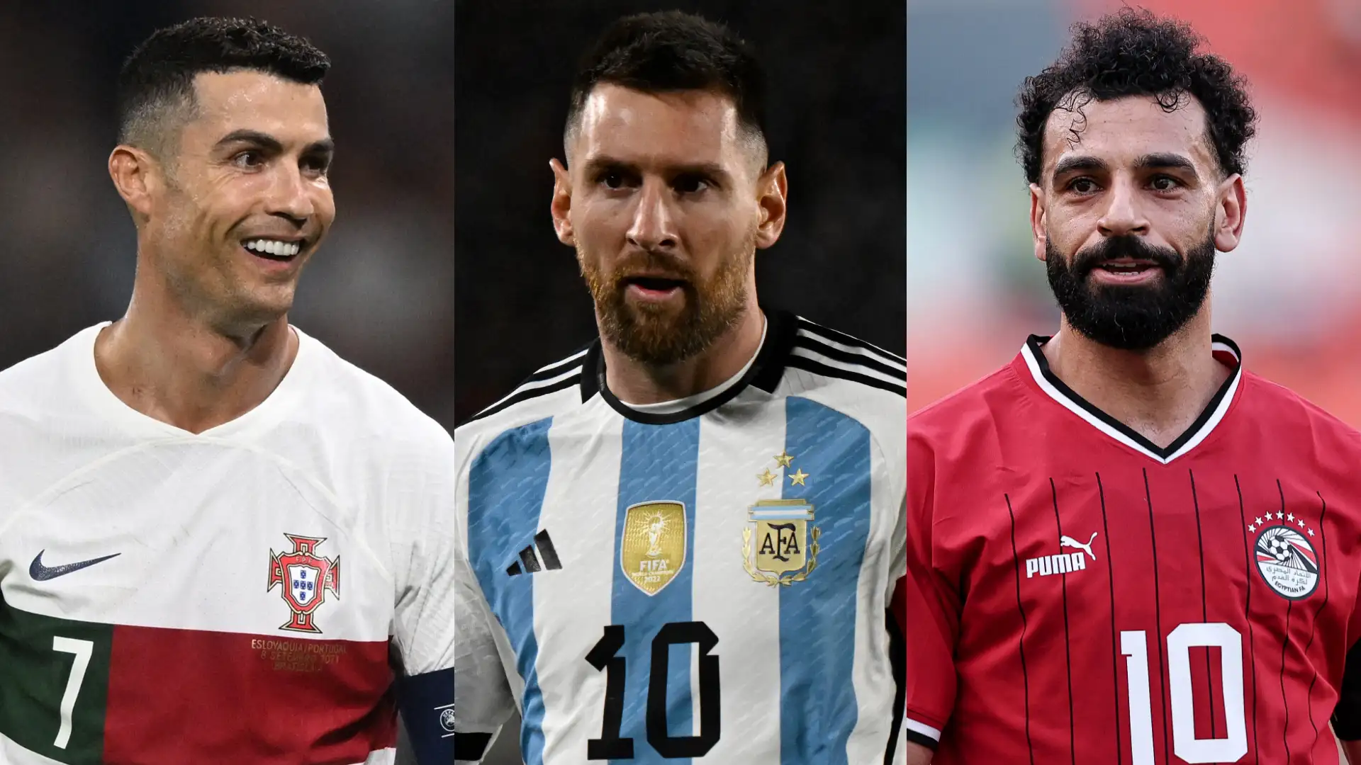محمد صلاح يزامل ميسي ورونالدو فى قائمة تاريخية جديدة