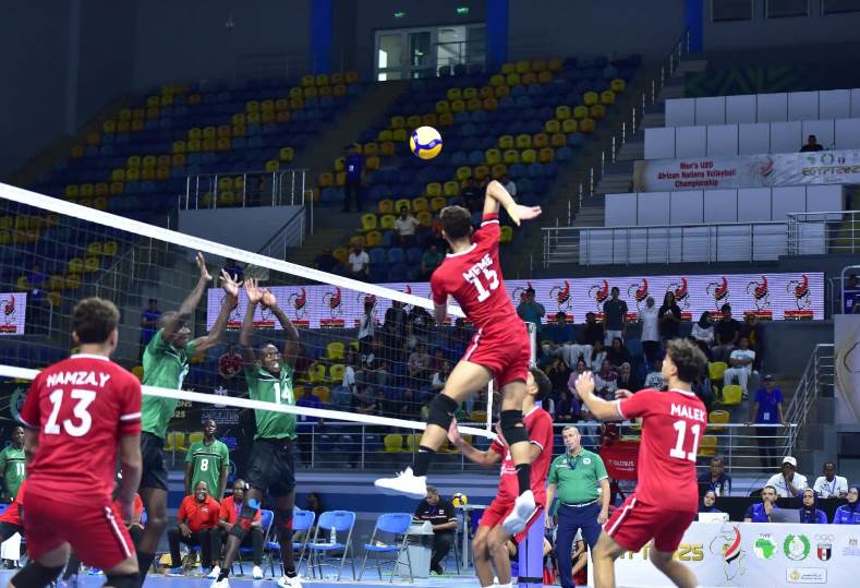 الكاميرون يضرب موعدا مع مصر فى نهائي أفريقيا لشباب الطائرة