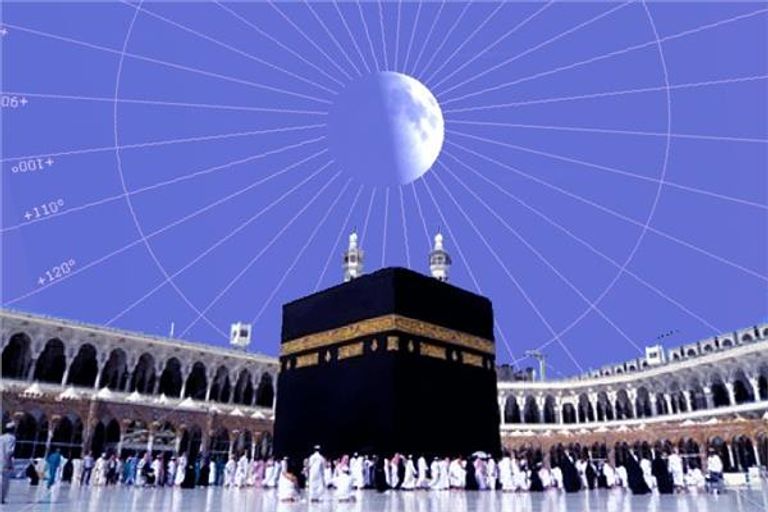 فجر غدٍ الجمعة.. القمر يتعامد على الكعبة في ظاهرة فلكية مهيبة ومقدسة