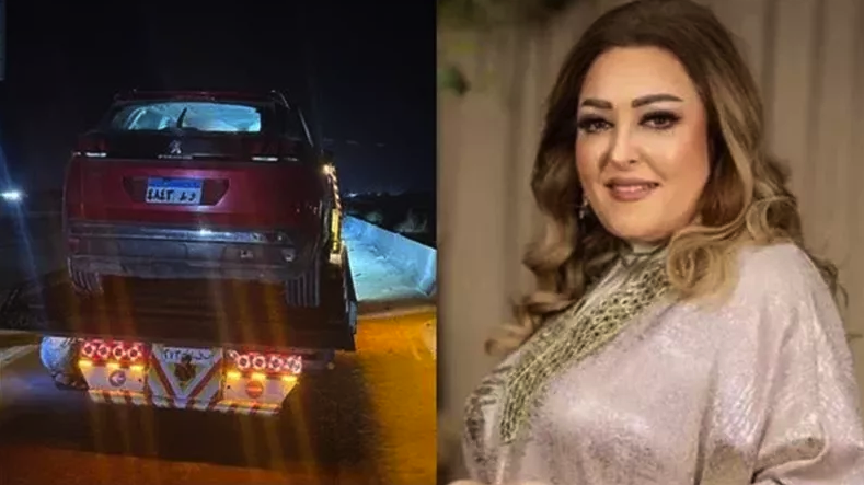 نهال عنبر تنجو من حادث سير على طريق الساحل الشمالي
